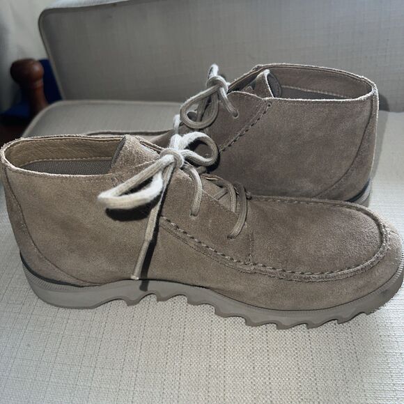 Sorel Men\'s Kezar Chukka WP Boots Size 8 Tan Suede Waterproof Lace NM4236-297